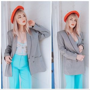 Vintage Houndstooth Blazer 8 M